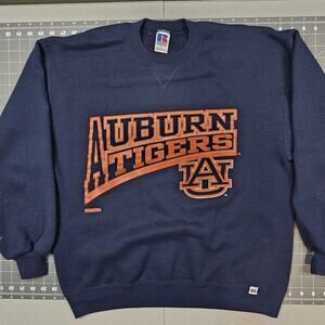 Vintage Auburn Russell Sweatshirt Large 90s USA College University Football